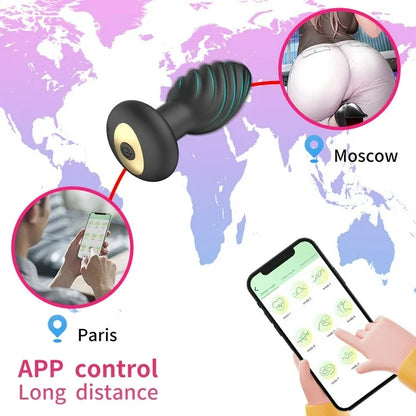 Plug Anal Con Rotación Luxe APP