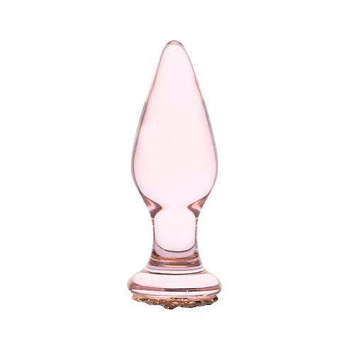 Plug Anal De Vidrio Queen Rose