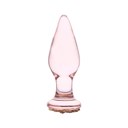 Plug Anal De Vidrio Queen Rose