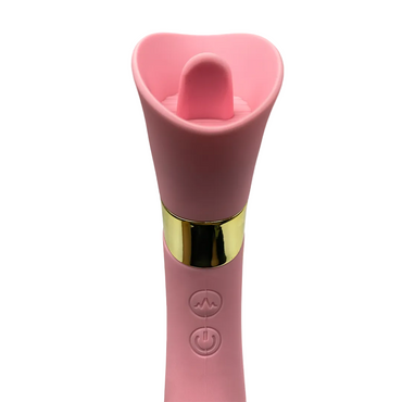 Vibrador Doble Estimulación Flower Con Lengua
