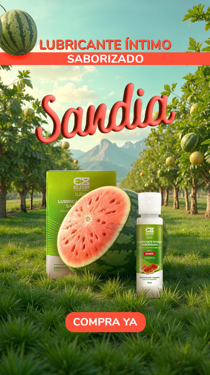 Lubricante Saborizado Sandía Elixir Frio Y Calor