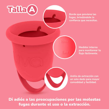 Copa Menstrual UVA 2 Talla A Salmón