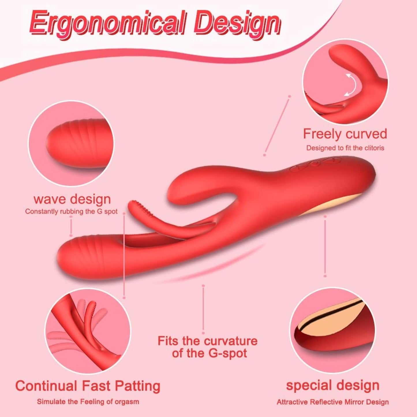 Vibrador Triple Estimulación Donal