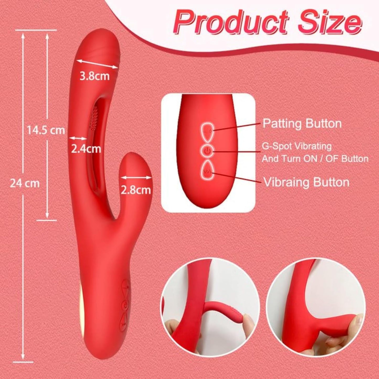 Vibrador Triple Estimulación Donal