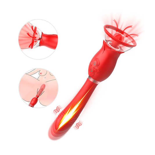 Succionador Con Vibración Triple Estimulación Eden