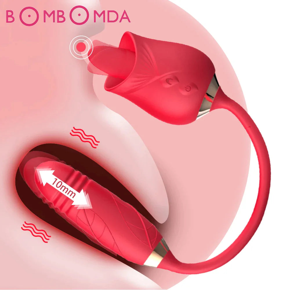 Vibrador Triple Estimulación Flower
