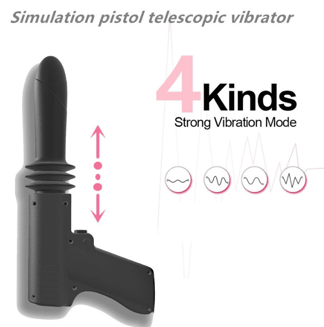 Vibrador Doble Estimulación Con Penetración Gun