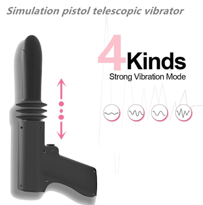 Vibrador Doble Estimulación Con Penetración Gun