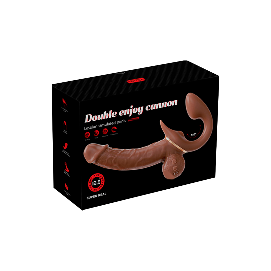 Vibrador Realista Double Enjoy Cannon