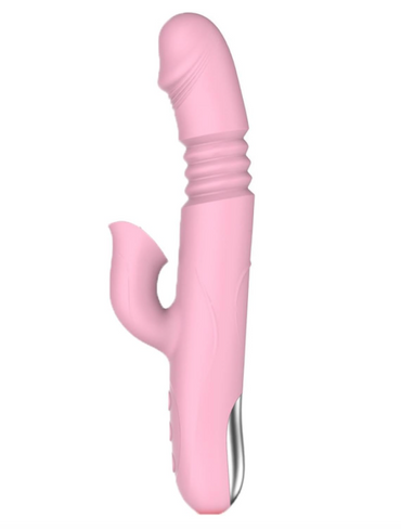 Vibrador Triple Estimulación Con Penetración y Temperatura Saga