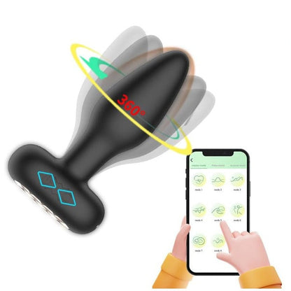 Plug Anal Con Vibración y Rotación APP