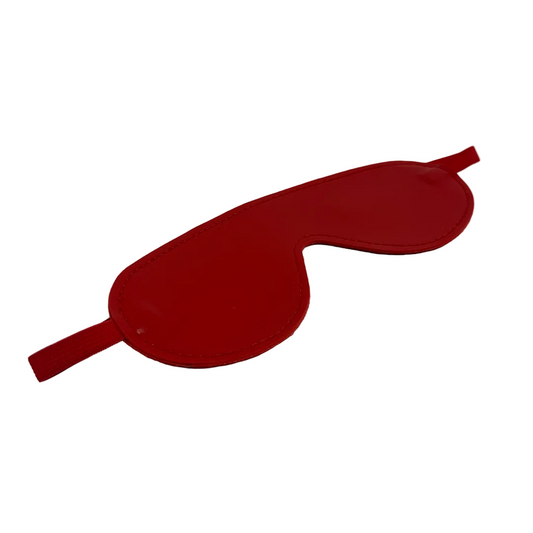 Tapa Ojos Cuerina Rojo