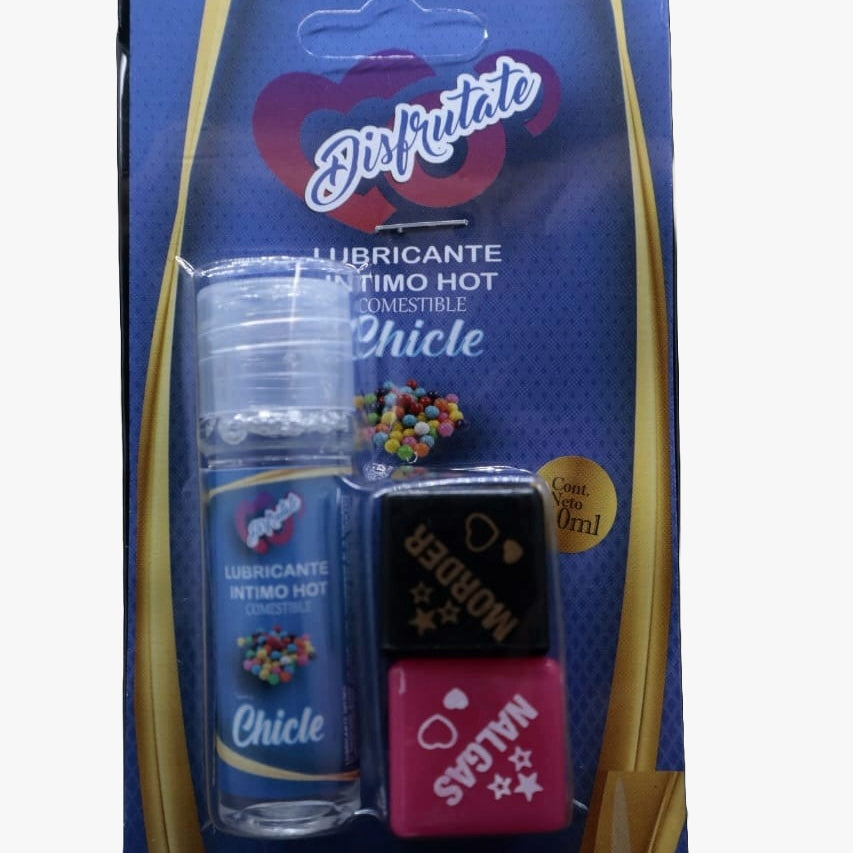 Lubricante Caliente + Dados Disfrútate 10ML