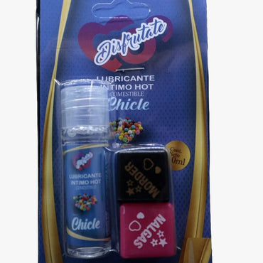 Lubricante Caliente + Dados Disfrútate 10ML