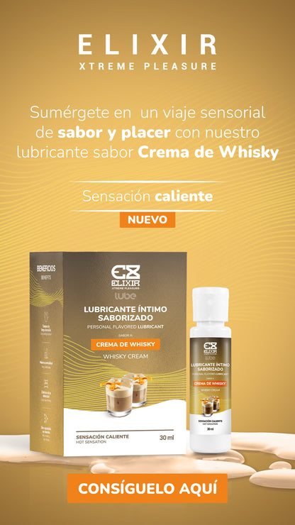 Lubricante Saborizado Crema de Whisky Elixir