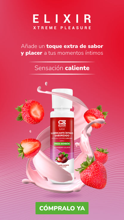 Lubricante Saborizado Fresa Bombon Elixir