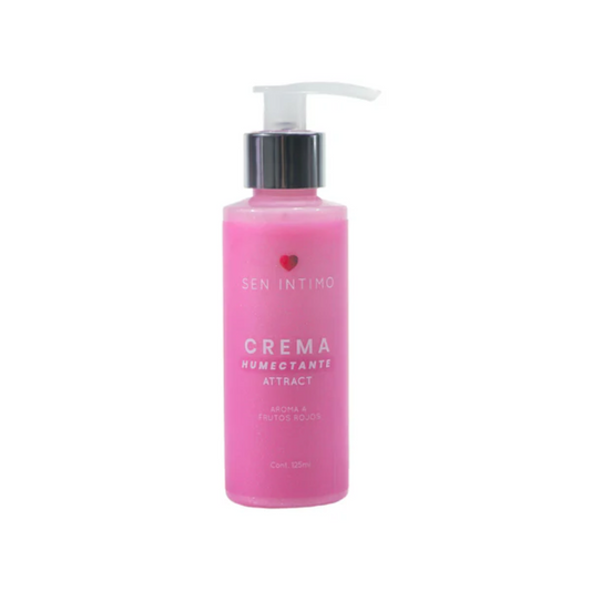 Crema Humectante Frutos Rojos Con Feromonas Y Brillo Sen intimo 125ml