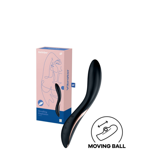 Bala Vibradora Satisfyer Rrrolling Explosión Negro