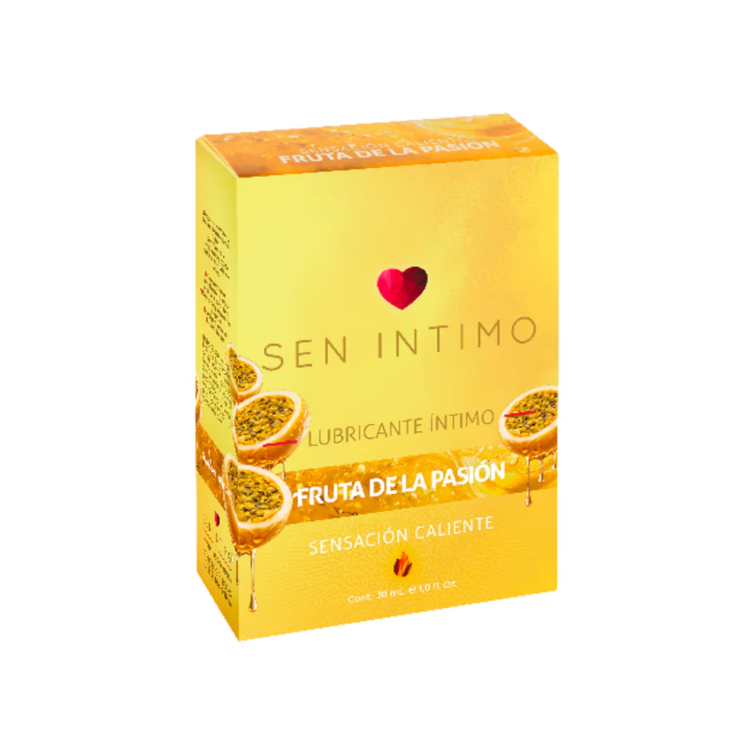 Lubricante Íntimo Caliente con Sabor a Maracuyá 30 ml Sen Íntimo