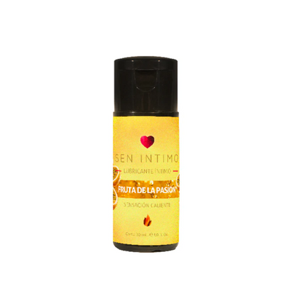 Lubricante Íntimo Caliente con Sabor a Maracuyá 30 ml Sen Íntimo