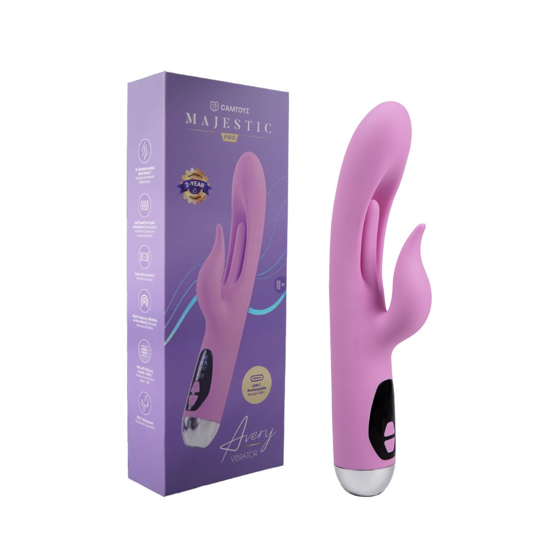 Vibrador Triple Estimulación Avery con Carga USB-C Camtoyz