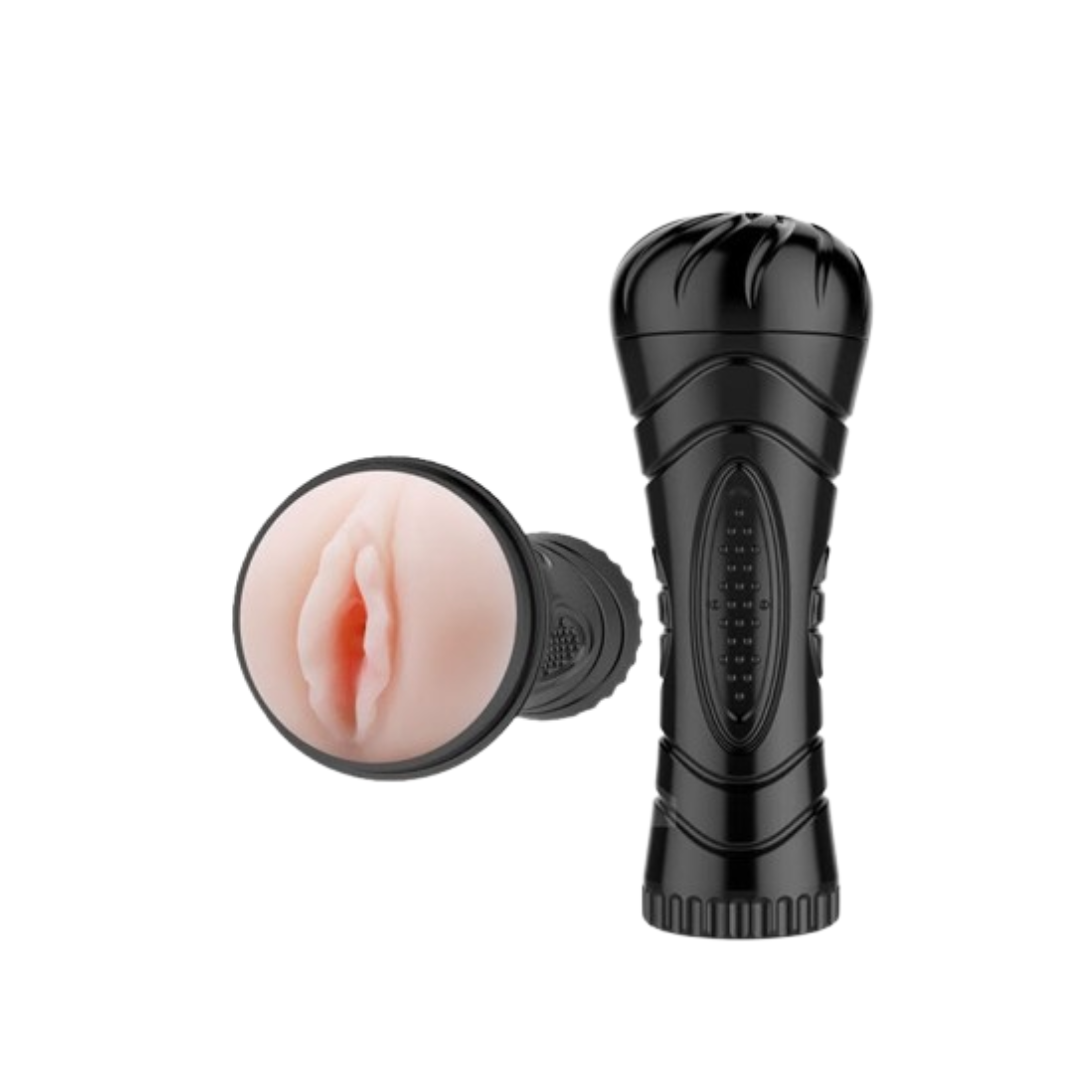 Masturbador Masculino Vagina Linterna Con Vibración